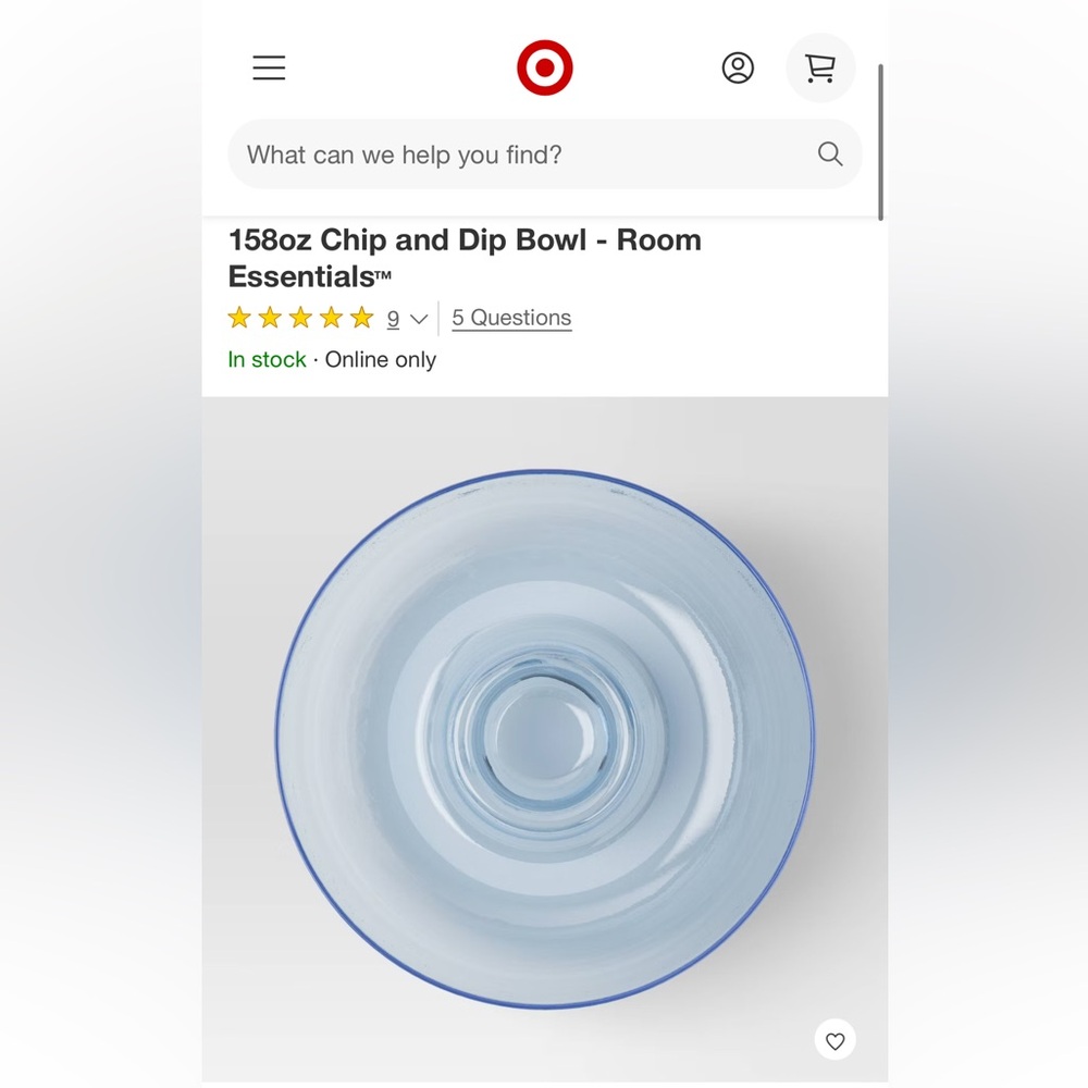 Brand new Bundle: 2PCS 158oz Chip and Dip Bowl Room Essentials